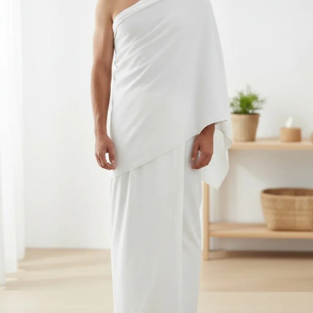 Premium Platinum Ihram - Lightweight & Breathable