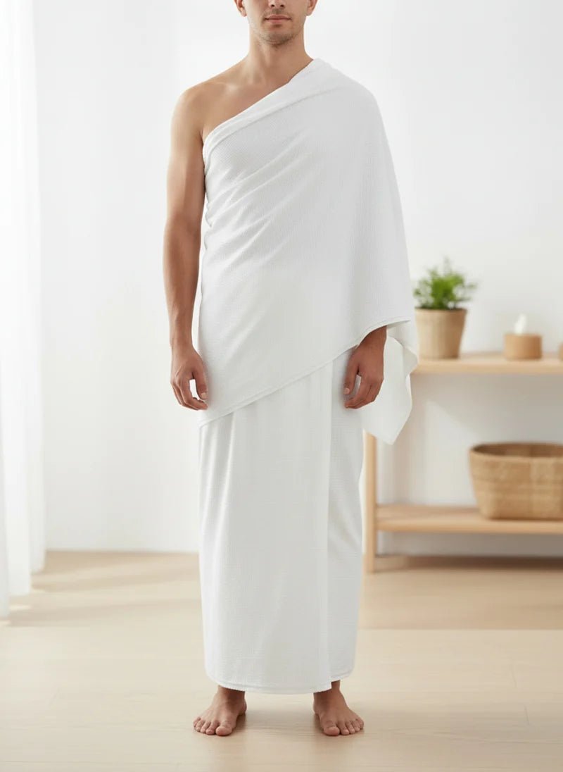 Premium Platinum Ihram - Lightweight & Breathable